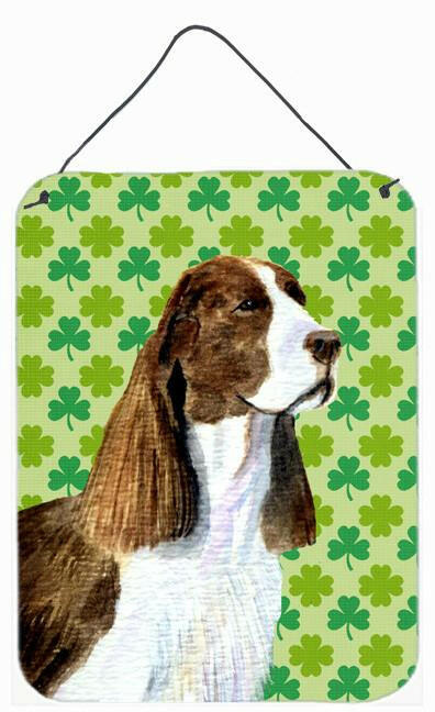 Springer Spaniel St. Patrick&#39;s Day Shamrock Wall or Door Hanging Prints by Caroline&#39;s Treasures