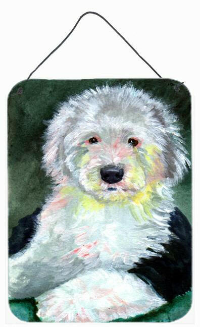 Old English Sheepdog Aluminium Metal Wall or Door Hanging Prints by Caroline's Treasures