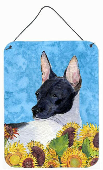 Rat Terrier Aluminium Metal Wall or Door Hanging Prints by Caroline's Treasures