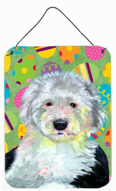 Old English Sheepdog Easter Eggtravaganza Wall or Door Hanging Prints by Caroline's Treasures