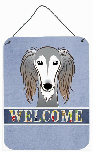 Saluki Welcome Wall or Door Hanging Prints BB1415DS1216 by Caroline's Treasures