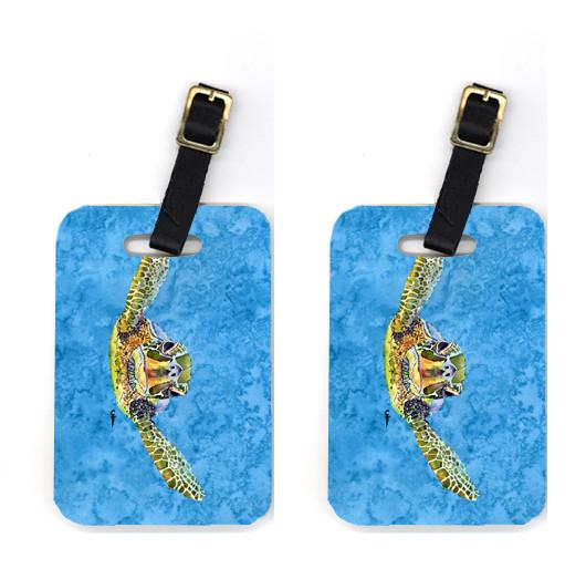 Pair of Turtle Luggage Tags by Caroline's Treasures