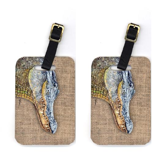 Pair of Alligator Luggage Tags by Caroline's Treasures