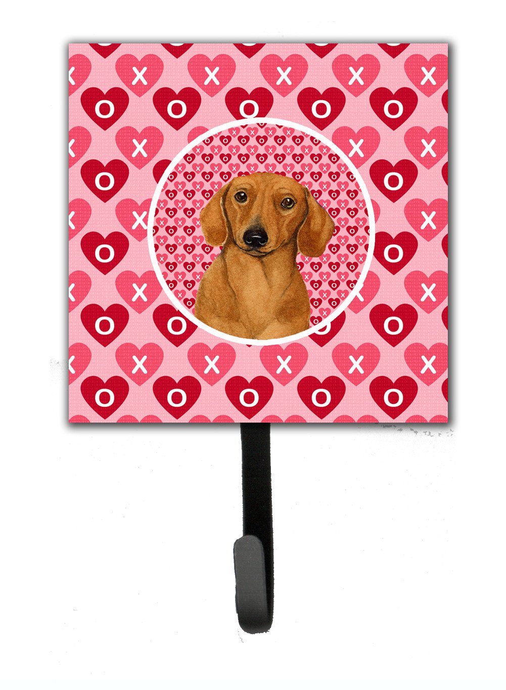 Dachshund Valentine's Love and Hearts Leash or Key Holder by Caroline's Treasures