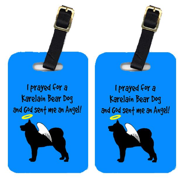 Pair of 2 Karelian Bear Dog Luggage Tags by Caroline's Treasures