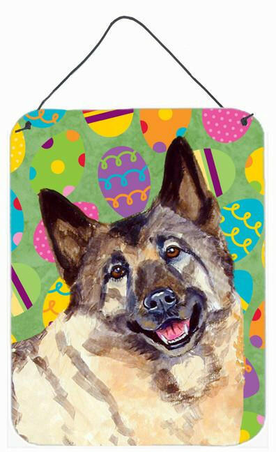 Norwegian Elkhound Easter Eggtravaganza Wall or Door Hanging Prints by Caroline's Treasures