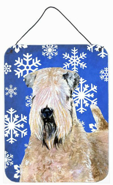 Wheaten Terrier Soft Coated Snowflakes Holiday Wall or Door Hanging Prints by Caroline&#39;s Treasures