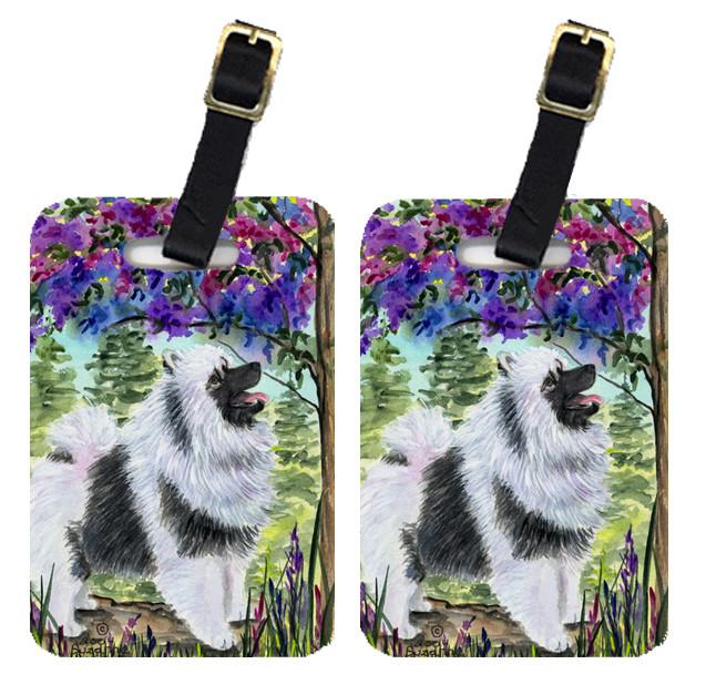 Pair of 2 Keeshond Luggage Tags by Caroline&#39;s Treasures