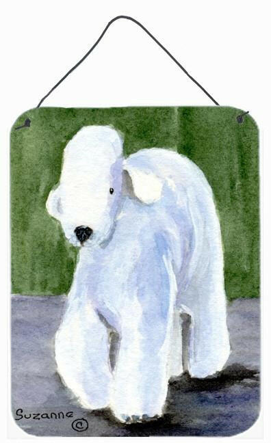 Bedlington Terrier Aluminium Metal Wall or Door Hanging Prints by Caroline&#39;s Treasures