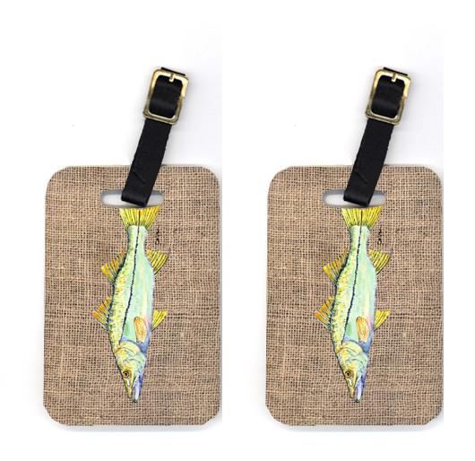 Pair of Fish - Snook Luggage Tags by Caroline's Treasures