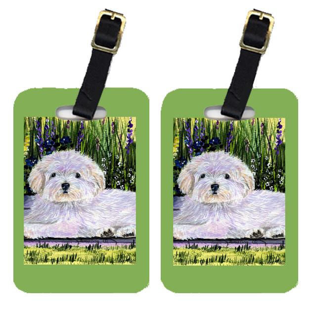 Pair of 2 Coton de Tulear Luggage Tags by Caroline's Treasures