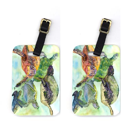 Pair of Turtle Luggage Tags by Caroline's Treasures