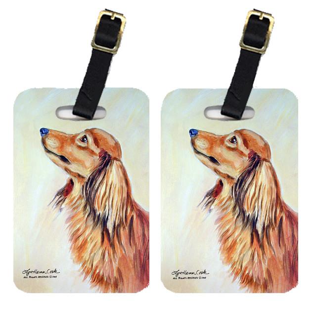 Pair of 2 Dachshund Luggage Tags by Caroline's Treasures