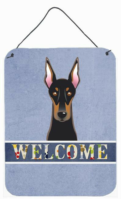 Doberman Welcome Wall or Door Hanging Prints BB1431DS1216 by Caroline&#39;s Treasures