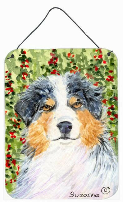 Australian Shepherd Aluminium Metal Wall or Door Hanging Prints by Caroline&#39;s Treasures