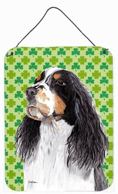 Springer Spaniel St. Patrick&#39;s Day Shamrock  Wall or Door Hanging Prints by Caroline&#39;s Treasures