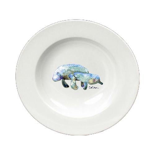 Manatee  Ceramic - Bowl Round 8.25 inch 8660-SBW by Caroline's Treasures