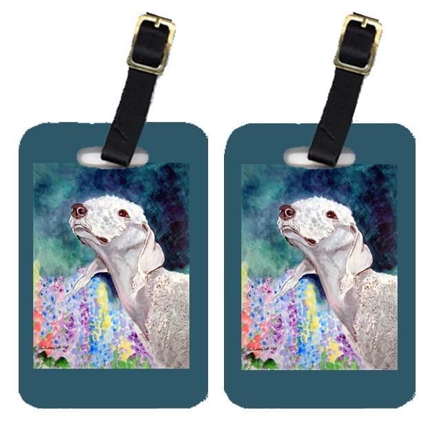 Pair of 2 Bedlington Terrier Luggage Tags by Caroline&#39;s Treasures