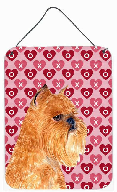 Brussels Griffon Hearts Love and Valentine&#39;s Day Wall or Door Hanging Prints by Caroline&#39;s Treasures