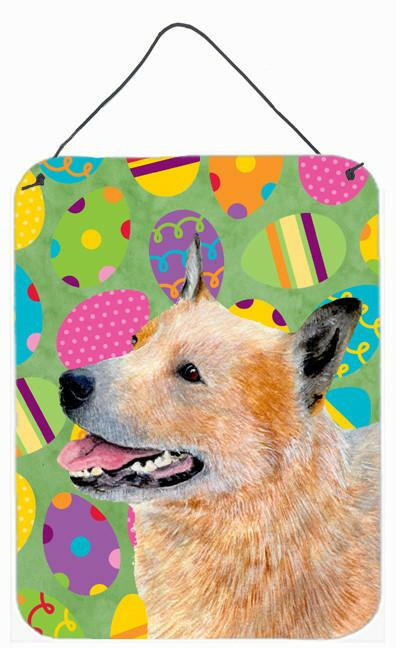 Australian Cattle Dog Easter Eggtravaganza Wall or Door Hanging Prints by Caroline&#39;s Treasures