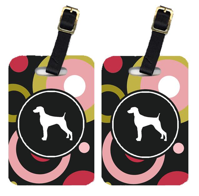 Pair of 2 Weimaraner Luggage Tags by Caroline&#39;s Treasures