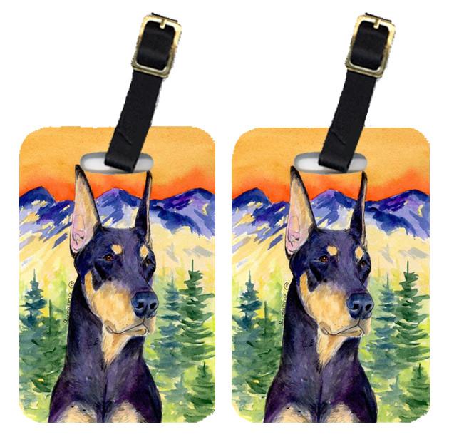 Pair of 2 Doberman Luggage Tags by Caroline&#39;s Treasures