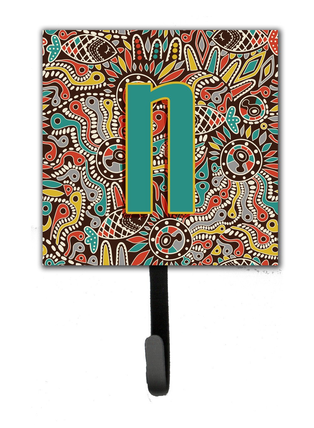 Letter N Retro Tribal Alphabet Initial Leash or Key Holder CJ2013-NSH4 by Caroline's Treasures