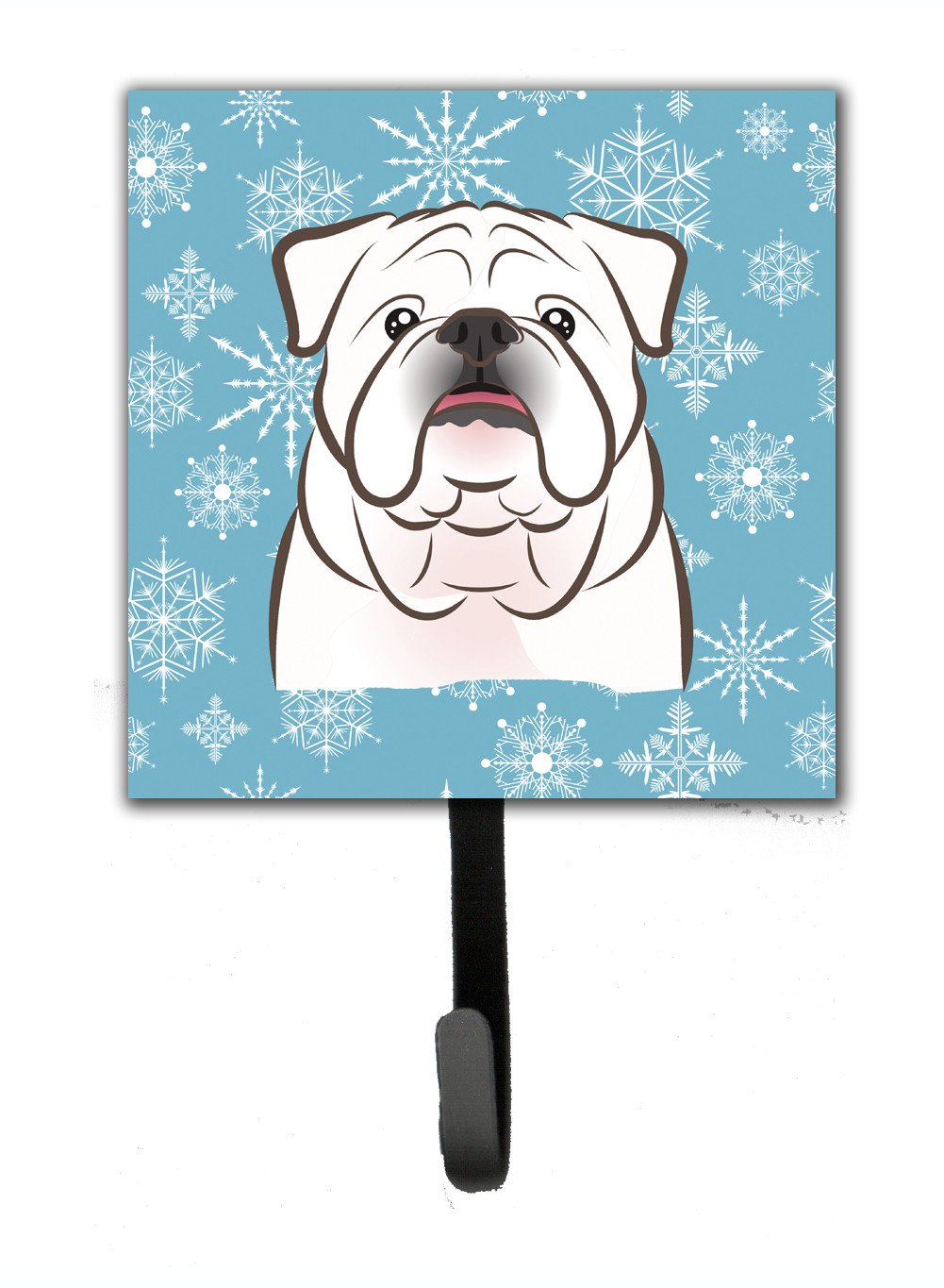 Snowflake White English Bulldog  Leash or Key Holder BB1654SH4 by Caroline's Treasures