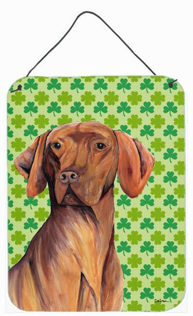 Vizsla St. Patrick's Day Shamrock Portrait Wall or Door Hanging Prints by Caroline's Treasures