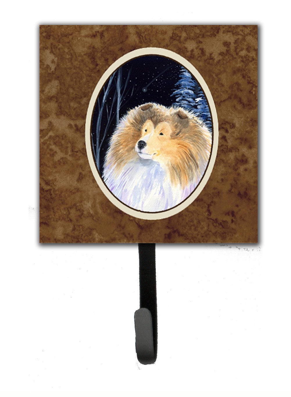 Starry Night Collie Leash Holder or Key Hook by Caroline&#39;s Treasures