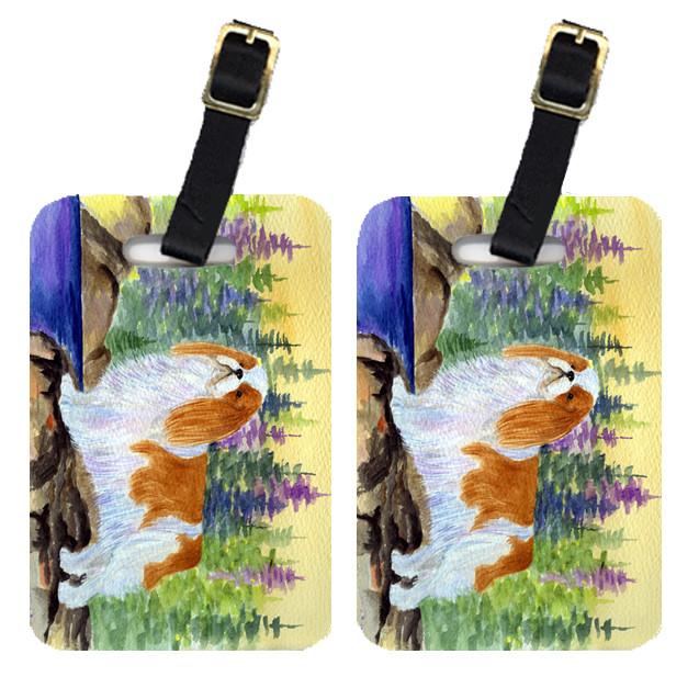 Pair of 2 English Toy Spaniel Luggage Tags by Caroline's Treasures