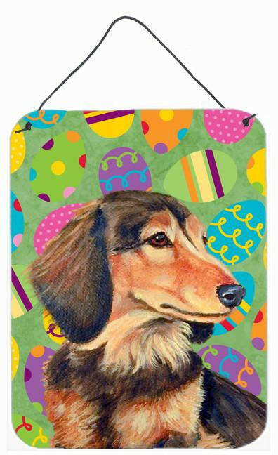 Dachshund Easter Eggtravaganza Aluminium Metal Wall or Door Hanging Prints by Caroline's Treasures