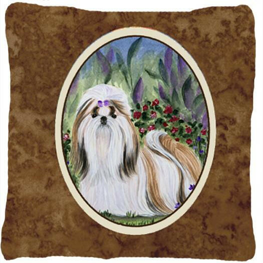 Shih Tzu Decorative   Canvas Fabric Pillow by Caroline's Treasures