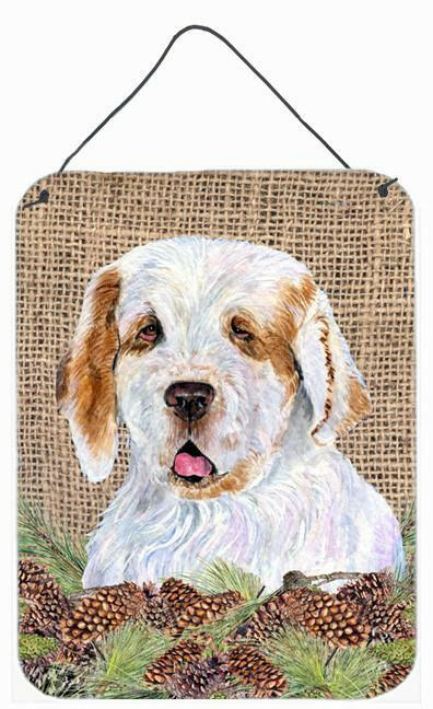 Clumber Spaniel Aluminium Metal Wall or Door Hanging Prints by Caroline's Treasures