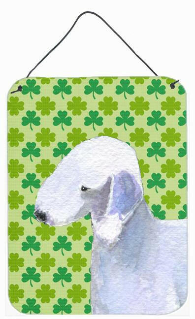 Bedlington Terrier St. Patrick&#39;s Day Shamrock Wall or Door Hanging Prints by Caroline&#39;s Treasures