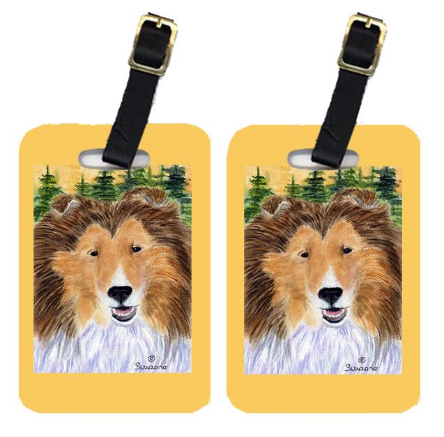 Pair of 2 Sheltie Luggage Tags by Caroline&#39;s Treasures