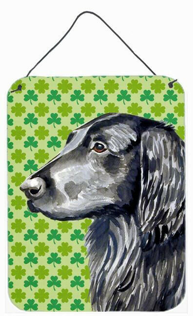 Flat Coated Retriever St. Patrick's Day Aluminium Wall or Door Hanging Prints by Caroline's Treasures