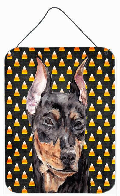 German Pinscher Candy Corn Halloween Wall or Door Hanging Prints SC9668DS1216 by Caroline&#39;s Treasures