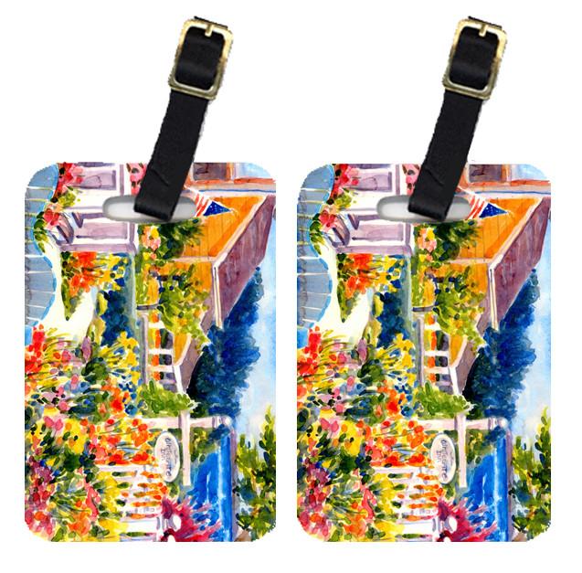 Pair of 2 Seaside Beach Cottage  Luggage Tags by Caroline's Treasures