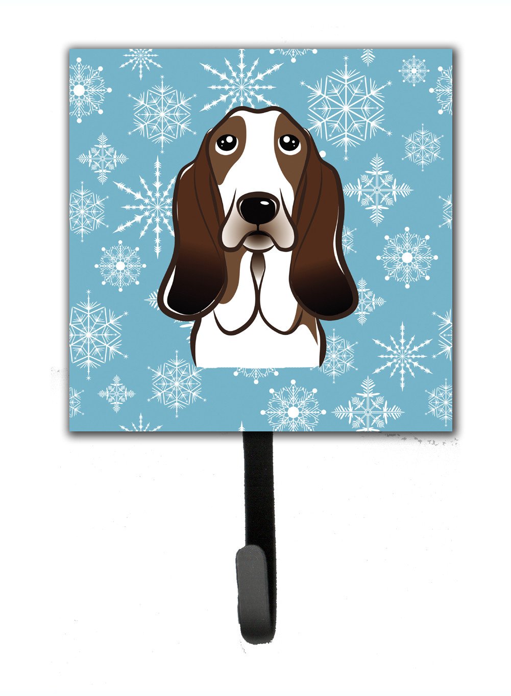 Snowflake Basset Hound Leash or Key Holder BB1677SH4 by Caroline&#39;s Treasures