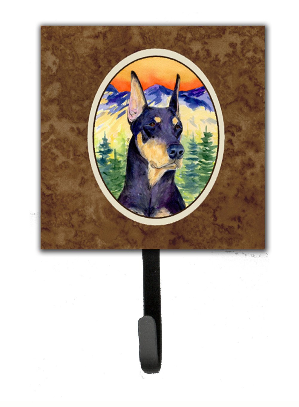 Doberman Leash Holder or Key Hook by Caroline's Treasures