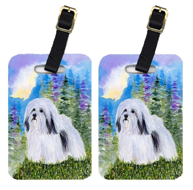 Pair of 2 Havanese Luggage Tags by Caroline's Treasures