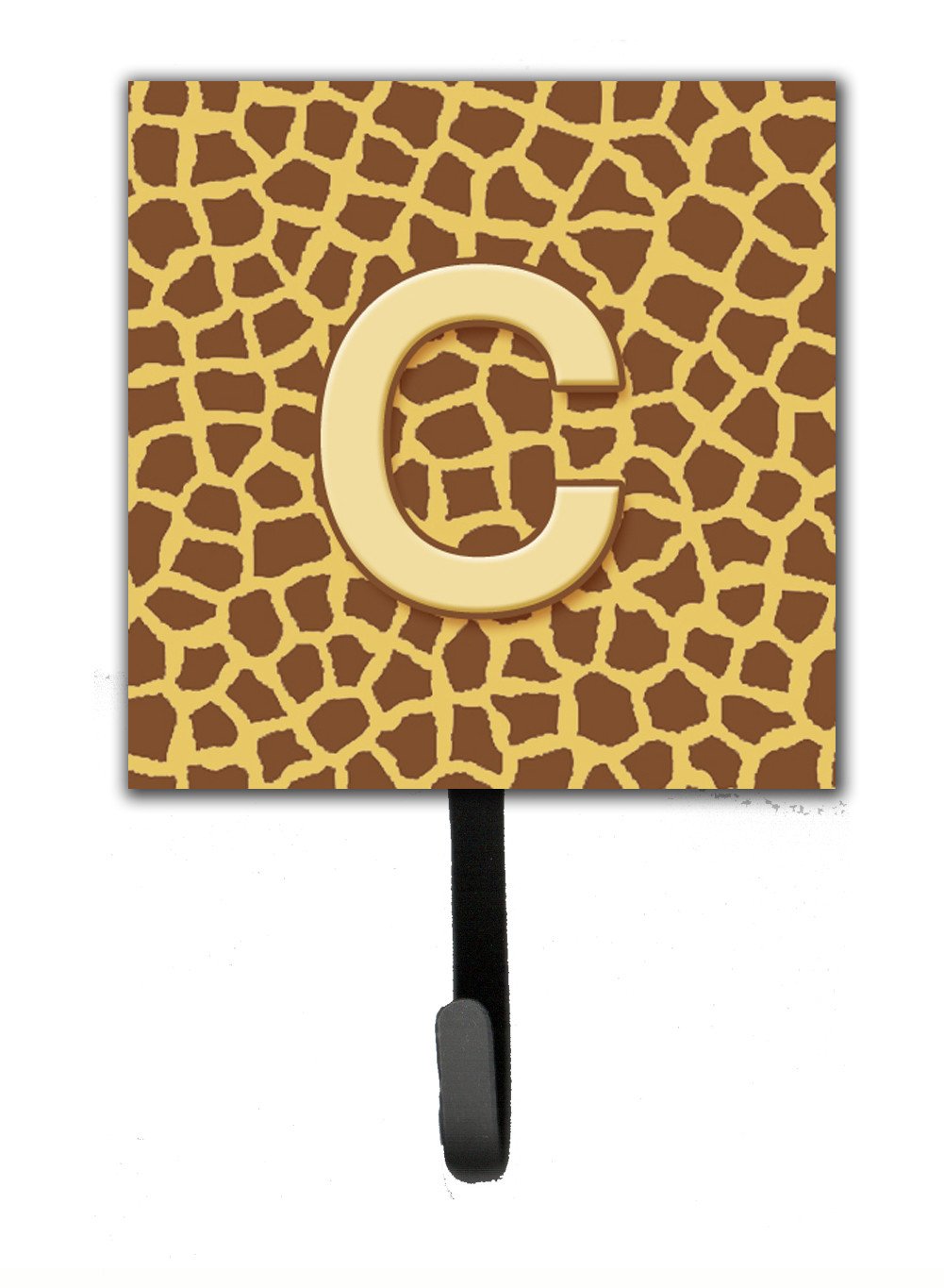Letter C Initial Monogram - Giraffe Leash Holder or Key Hook by Caroline&#39;s Treasures
