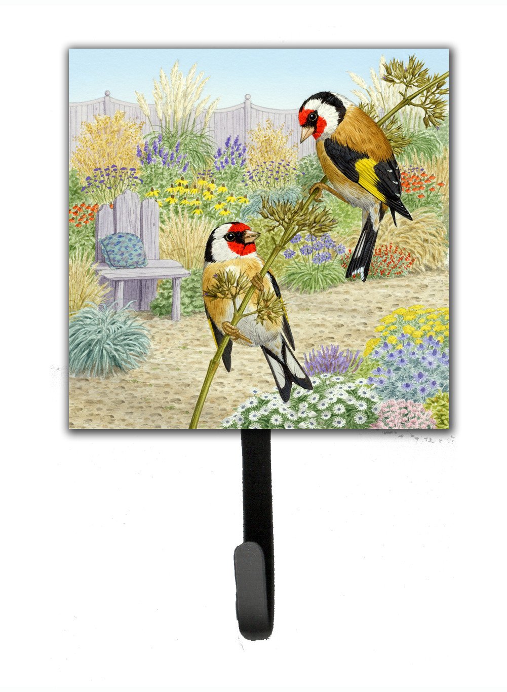 European Goldfinches by Sarah Adams Leash or Key Holder ASAD0691SH4 by Caroline&#39;s Treasures