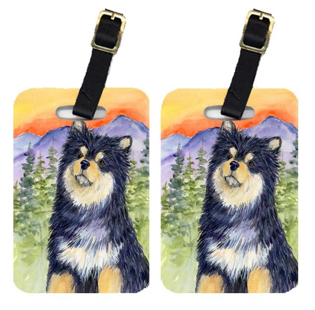 Pair of 2 Finnish Lapphund Luggage Tags by Caroline's Treasures