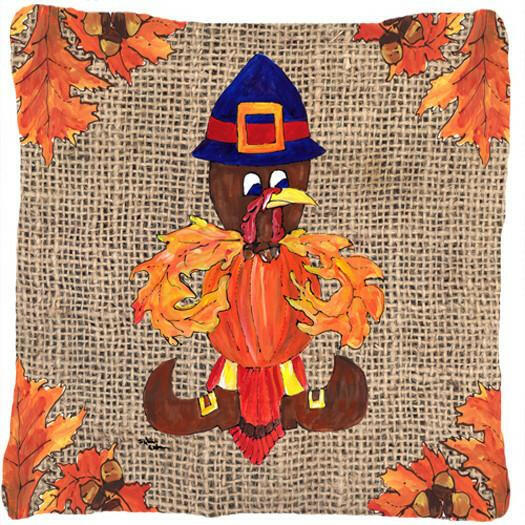 Thanksgiving Turkey Pilgrim Fleur de lis Decorative   Canvas Fabric Pillow - the-store.com