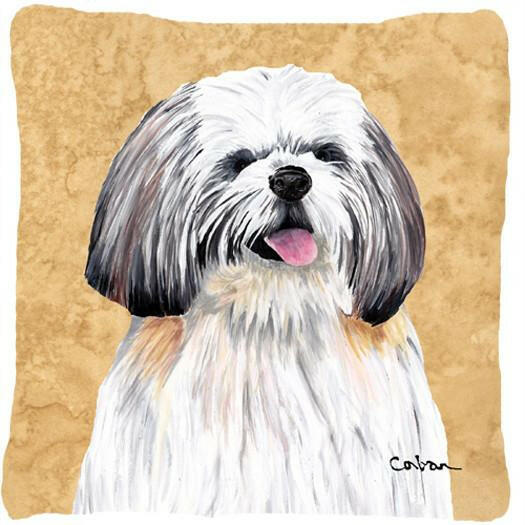 Shih Tzu Decorative   Canvas Fabric Pillow by Caroline&#39;s Treasures