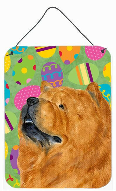 Chow Chow Easter Eggtravaganza Aluminium Metal Wall or Door Hanging Prints by Caroline's Treasures