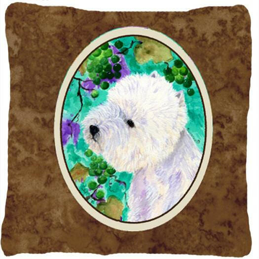 Westie Decorative   Canvas Fabric Pillow by Caroline's Treasures