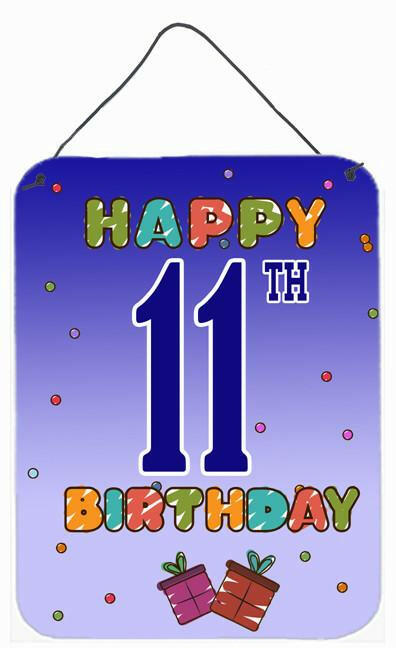 Happy 11th Birthday Wall or Door Hanging Prints CJ1102DS1216 by Caroline's Treasures